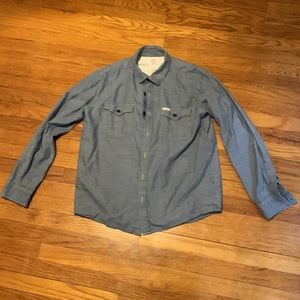 Topo Designs - Mountain Shirt Chambray - Large - Blue